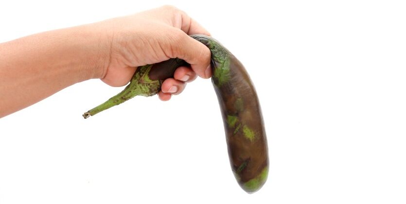 rotten eggplant symbolizes slow potency like increasing food