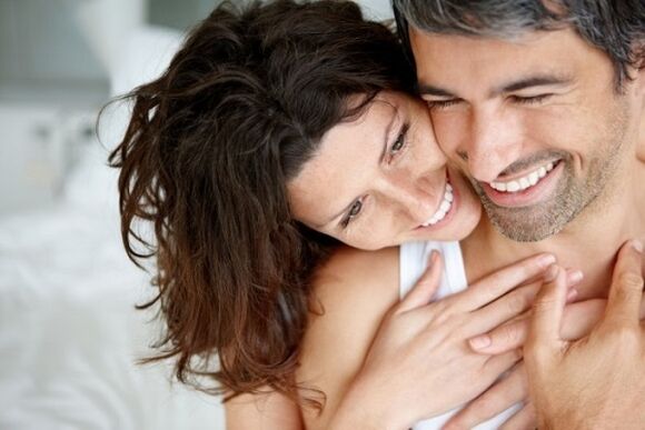 happy woman and man with greater power